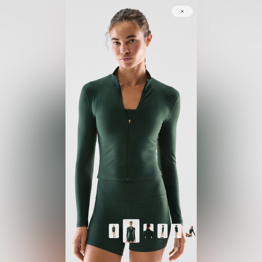Aritzia Golden Butter Limit Zip Up